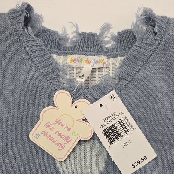 Belle Du Jour Youth Girls Large Sweater - Picture 3 of 5